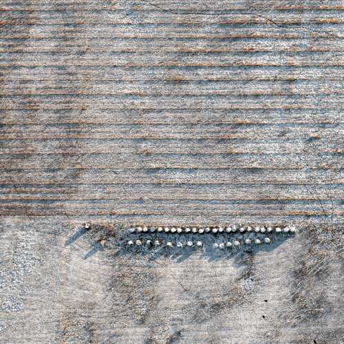 Preview: Aerial View Over The Rural Fields In Winter Time