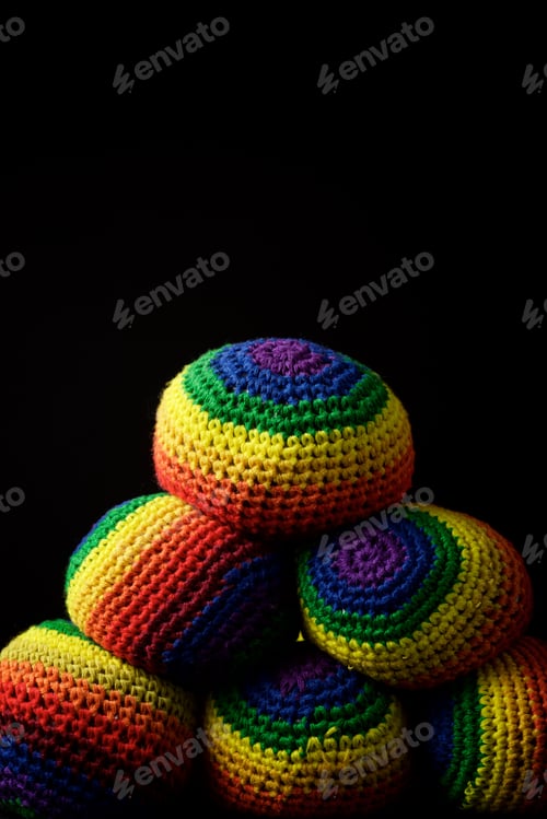 Preview: Close-Up Of A Group Of Juggling Balls.