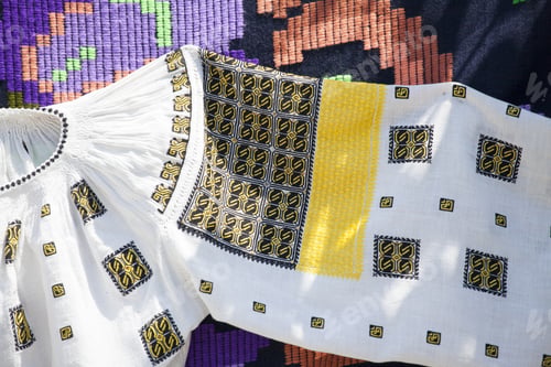 Preview: Romanian Traditional Blouse - Textures And Traditional Motifs