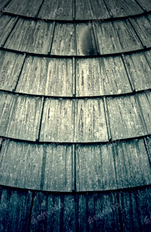 Preview: Old Weathered Metal Roof, Detail Of Protection Against Rain, Rusty Metal