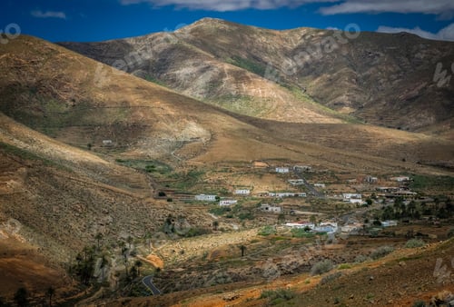 Preview: Dry Landscape Of Fuerteventura, Canary Islands, Spain