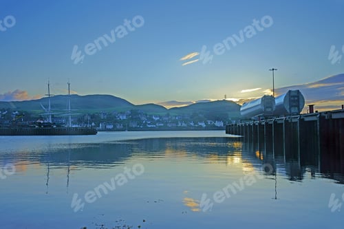 Preview: Sunrise Over Campbeltown Harbour And Bay, Argyll And Bute, Scotland