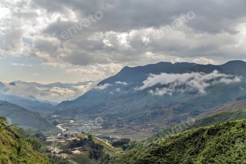 Vista previa: Campo de arroz en el valle de Ta Van Village, paisajes de Vietnam