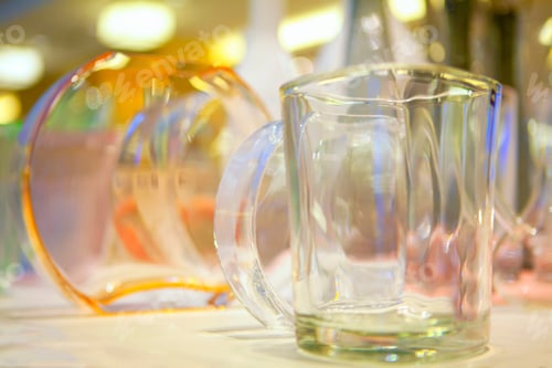 Preview: Empty Transparent Bowls Made By Glass