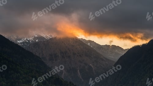 Preview: Fiery Sunrise In The Mountains
