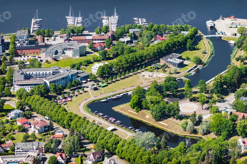 Preview: Aerial View Over The Parnu City In Estonia