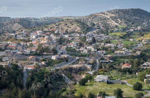Preview: Famous And Picturesque Mountain Village Of Akanthou At Pentadaktylos Mountains, In Kerynia