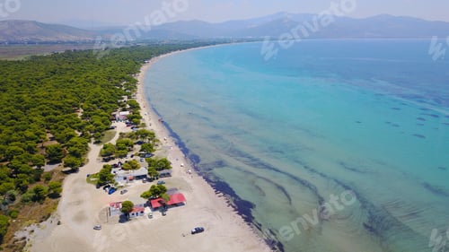 Preview: Aerial Bird'S Eye Drone Photo Of Tropical Seascape With Turquoise And Sapphire Colors