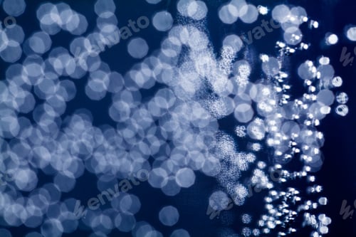 Visualização: Fundo abstrato com bokeh. Luzes e sombras desfocadas, luzes de Natal