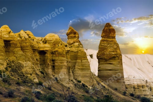 Preview: Sandstone Formations In Cappadocia, Turkey. Love Valley