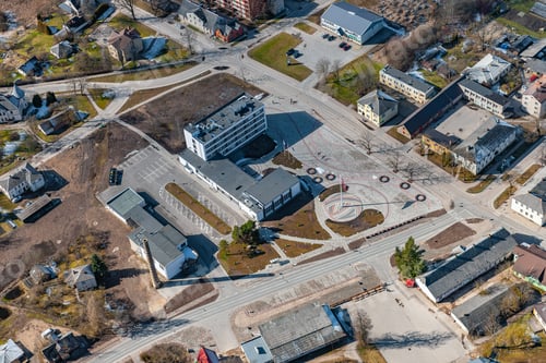 Preview: Aerial View Over The Aluksne City (Latvia)