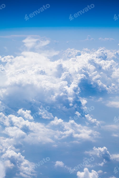 Preview: Beautiful, Dramatic Clouds And Sky Viewed From The Plane. High Resolution And Quality