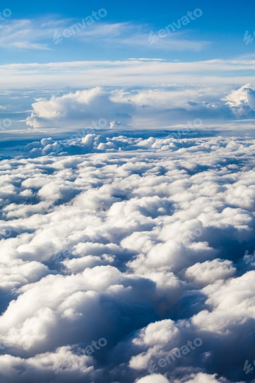 Preview: Beautiful, Dramatic Clouds And Sky Viewed From The Plane