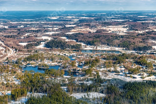 Preview: Aerial View Over The Amatciems Village (Latvia)