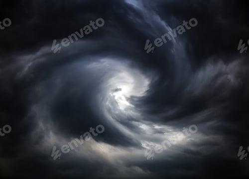 Preview: Blurred Swirl In The Dark Storm Clouds