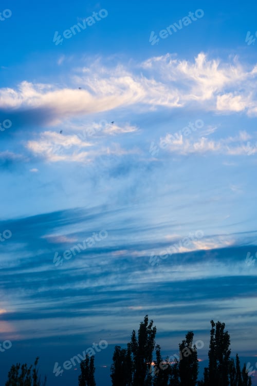 Preview: Landscape With Dramatic Light - Beautiful Golden Sunset With Saturated Sky And Clouds.