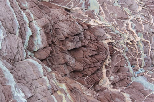 Preview: Colourful Rocks In East Greenland Close Up. Rock Texture.