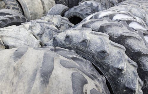 Preview: Old Car Wheels, Detail Of Tires, Rubber And Rubber