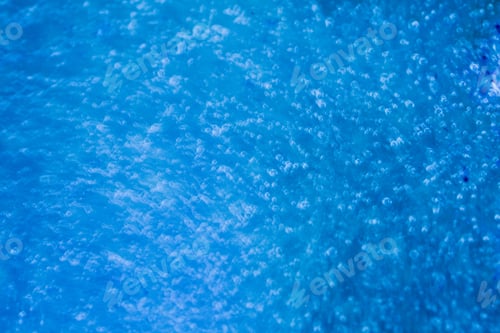 Preview: Abstract Composition With Mix Of Oil, Water And Colorful Ink With Bubbles