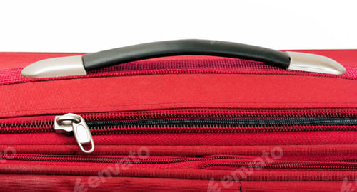 Preview: Red Valise Isolated On White Background