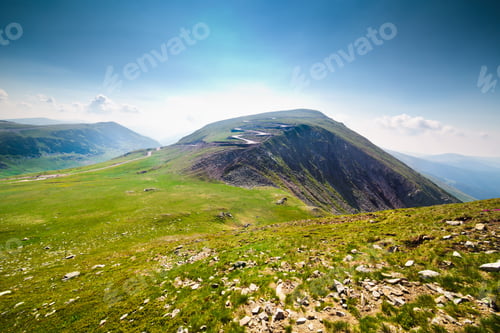 Preview: Landscape With Urdele Peak Of Parang Mountains In Romania, In Summer