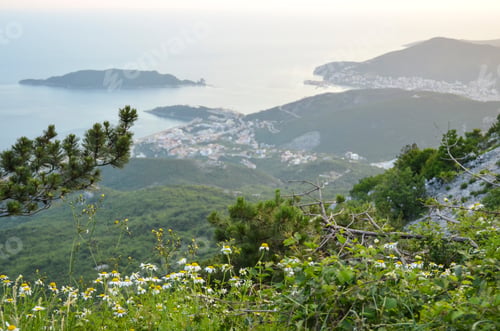 Preview: View Of The Budva Riviera In The Mountains At Sunset