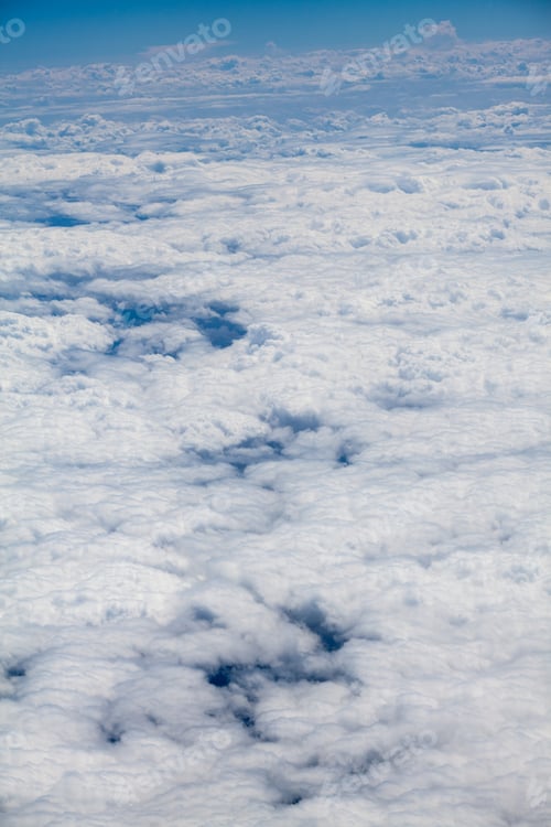 Preview: Beautiful, Dramatic Clouds And Sky Viewed From The Plane. High Resolution And Quality