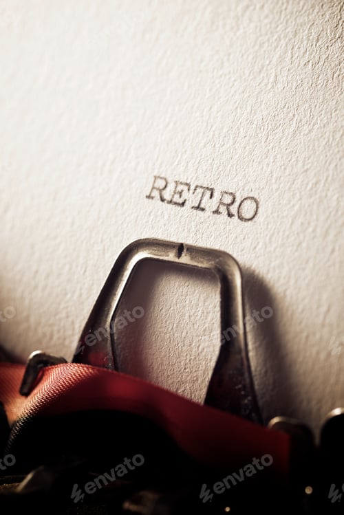 Preview: The Word, Retro, Written With A Typewriter.