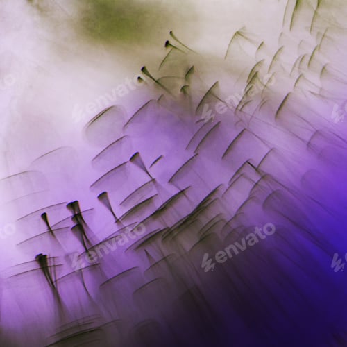 Preview: Abstract Light Painting With Purple Hue and Motion