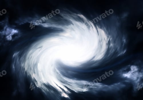 Preview: Blurred Swirl In The Dark Storm Clouds