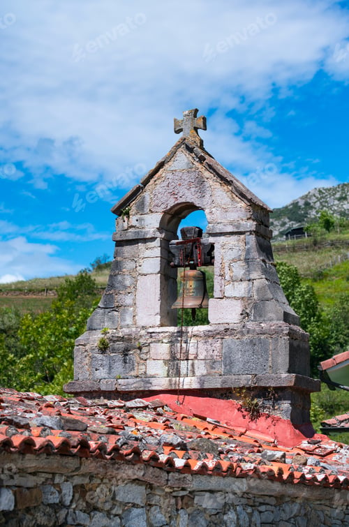 Preview: Bermiego Village In The Council Of Quirós Within Las Ubiñas-La Mesa Natural Park Of Asturias In