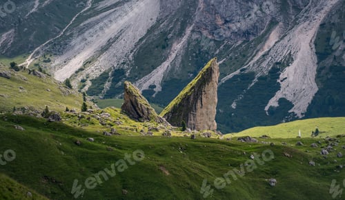 Preview: Amazing Views In The Dolomites Mountains. Views From Seceda Over The Odle Mountains Are Spectacular.
