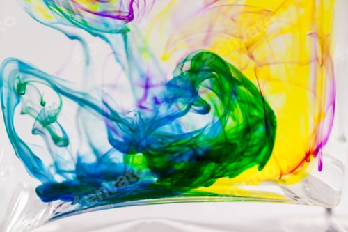 Preview: Abstract Composition With Ink Beautiful Background, Texture And Colors