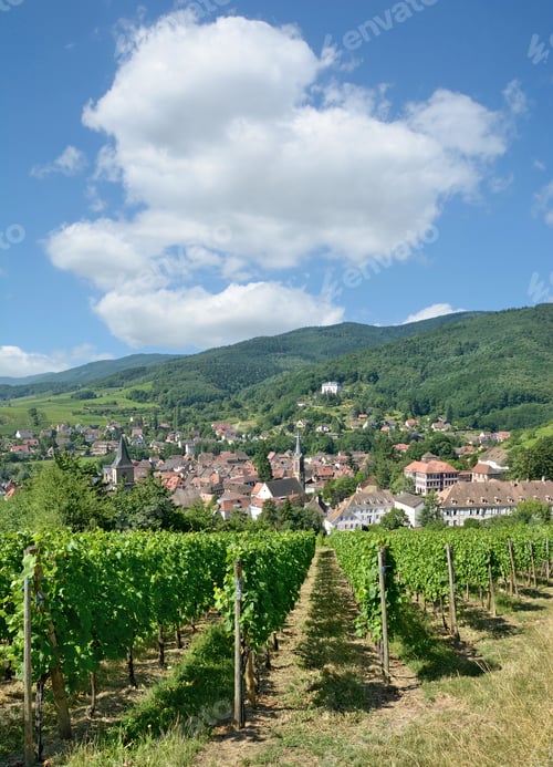 Preview: Famous Wine Village Of Ribeauville In Grand Est (Former Alsace) Near Colmar,France