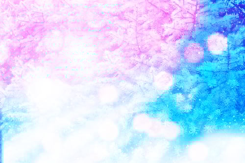 Preview: Blur. Frozen Winter Forest With Snow Covered Trees.