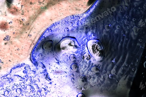 Preview: Abstract, Colorful Composition With Oil, Water And Ink