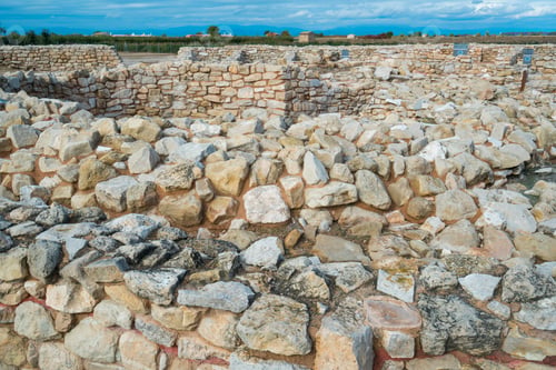Preview: Ancient Iberian Village Of Els Vilars Nearby Arbeca Village In Les Garrigues Region Of Lleida