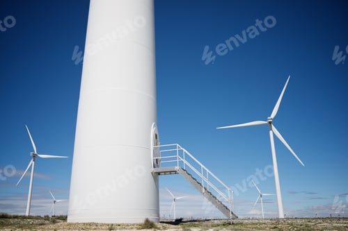 Preview: Windmills For Electric Power Production, Zaragoza Province, Aragon, Spain
