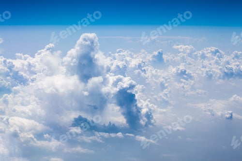 Preview: Beautiful, Dramatic Clouds And Sky Viewed From The Plane. High Resolution And Quality