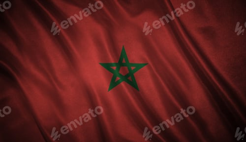 Preview: Flag With Original Proportions. Flag Of The Morocco