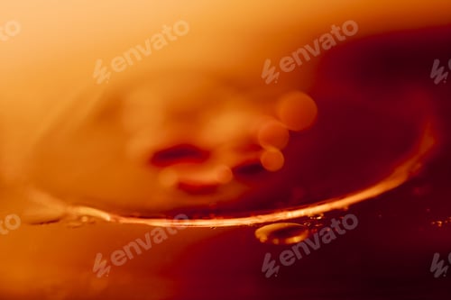 Preview: Abstract Composition Of Oil Drops On A Water Surface With Very Soft Focus