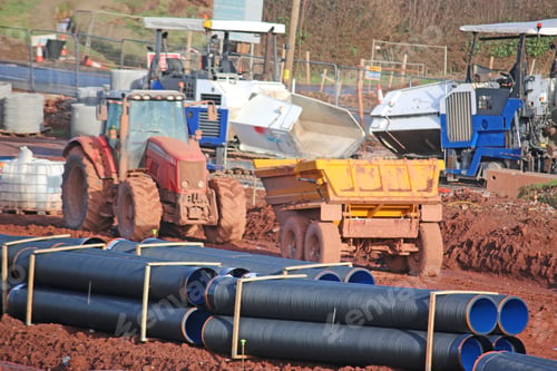 Preview: Equipment On A Road Construction Site