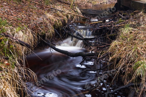 Preview: Small Forest Stream With A Waterfall