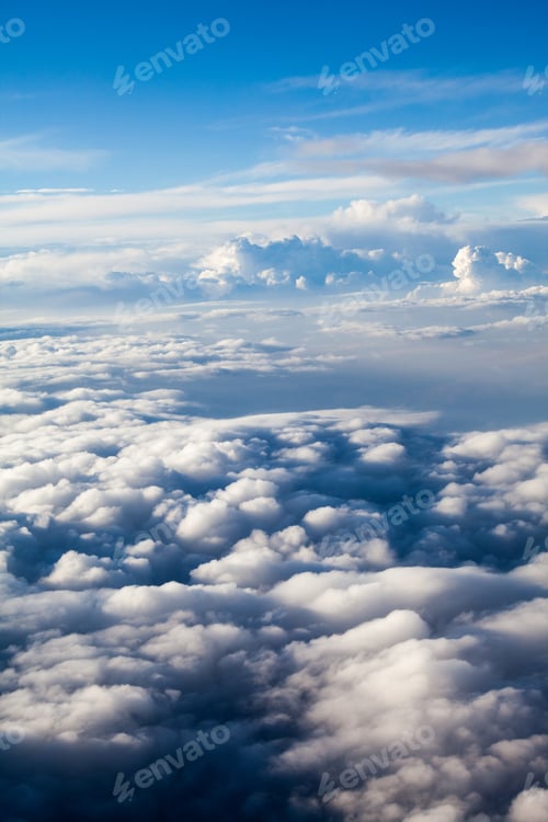 Preview: Beautiful, Dramatic Clouds And Sky Viewed From The Plane