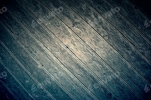 Preview: Distressed Wooden Planks with Blue Tint