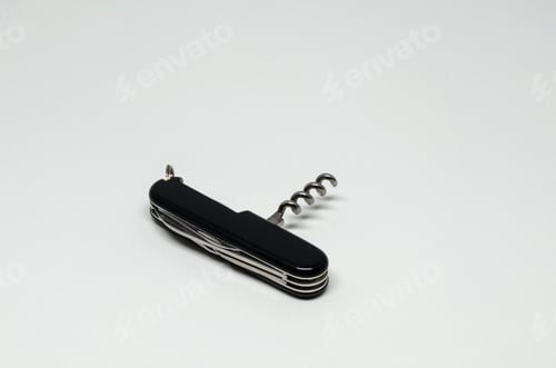 Preview: Swiss Army Knife With Bottle Opener On White Background