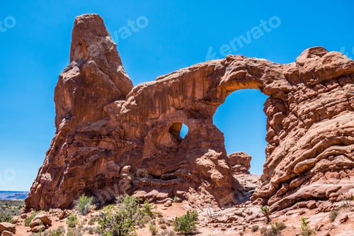 Preview: Natural Phenomenon. Stone Arches In The Moab Desert, Utah. Arches National Park, Usa