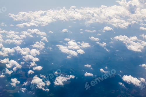 Preview: Beautiful, Dramatic Clouds And Sky Viewed From The Plane. High Resolution And Quality