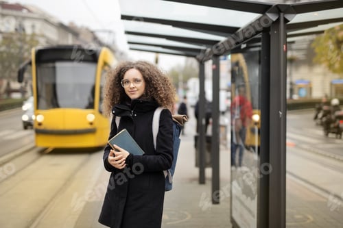 Preview: Girl Waiting At The Bus Stop
