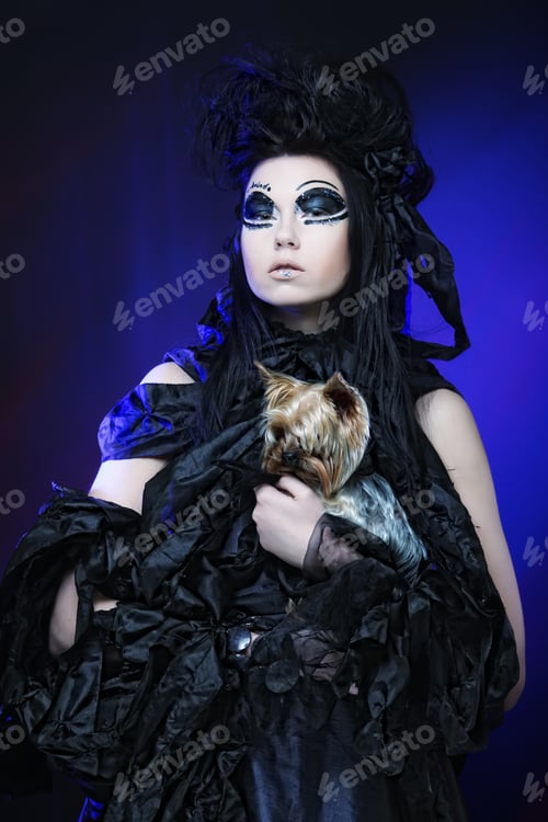 Preview: Dark Beautiful Gothic Princess.Halloween Party.
